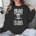 Read Banned Books PET DOGS FIGHT EVIL Read Banned Books Dog Unisex Sweatshirt