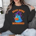 Read More Books Halloween Book Cute Ghost Reading Teaching Unisex Sweatshirt