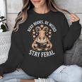 Read Books Be Weird Stay Feral Goat Unisex Sweatshirt