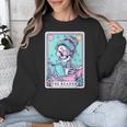 The Reader Retro Reading Skeleton Books Flowers Tarot Card Unisex Sweatshirt The Reader Retro Reading Skeleton Books Flowers Tarot Card Unisex Sweatshirt