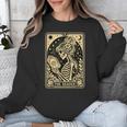 The Reader Tarot Card Book Lover Skeleton Reading Book Unisex Sweatshirt