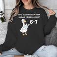 Reading 6-7 Silly Goose Read Books Bookish Bookworm Unisex Sweatshirt