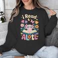 Reading Axolotl Book Lover Wildflowers Unisex Sweatshirt Reading Axolotl Book Lover Wildflowers Unisex Sweatshirt