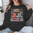 Reading Book Lover School Librarian Hooray It's Library Day Unisex Sweatshirt Reading Book Lover School Librarian Hooray It's Library Day Unisex Sweatshirt