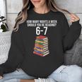 Reading Book Teacher 67 Six Seven Meme Unisex Sweatshirt