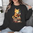 Reading Cat Books Cute Unisex Sweatshirt