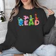 Reading DinosaurRex Dino Book Lover Unisex Sweatshirt Reading DinosaurRex Dino Book Lover Unisex Sweatshirt