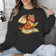 Reading Dragon Book Lover Bookworm Reader Unisex Sweatshirt