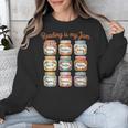 Reading Is My Jam Cute Jelly Jars Book Genres Unisex Sweatshirt