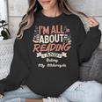 Reading And Motorcycle Life For Bikers Who Love Books Unisex Sweatshirt