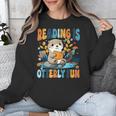 Reading Is Otterly Fun Sea Otter Book Lover Bookworm Unisex Sweatshirt