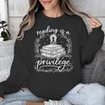 Reading Is A Privilege Vintage Reading Lover Books Unisex Sweatshirt