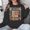 Reading Is My Therapy Book Lover Unisex Sweatshirt