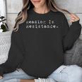 Reading Is Resistance Banned Books Unisex Sweatshirt
