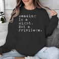 Reading Is a Right Not a Privilege Banned Books Unisex Sweatshirt