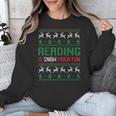 Reading Is Snow Much Fun Winter Bookworm Reading Book Lovers Unisex Sweatshirt
