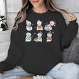 Reading Snowman Christmas Book Lovers Bookworm Librarian Unisex Sweatshirt