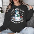 Reading Snowman So Many Books Christmas Books Readers Unisex Sweatshirt