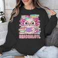 Readsalotl Axolotl Reading Book Bookworm Unisex Sweatshirt