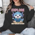 Readsolotl Kawaii Axolotl Book Lover Reading Unisex Sweatshirt Readsolotl Kawaii Axolotl Book Lover Reading Unisex Sweatshirt