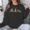 Reindeer Reading Books Christmas Library Classroom Unisex Sweatshirt Reindeer Reading Books Christmas Library Classroom Unisex Sweatshirt