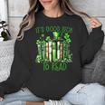 Retro Book Lucky Reading Teacher St Patrick's Day -Adults Small Cotton Blend Polyester Blend Short Sleeve Unisex Sweatshirt Retro Book Lucky Reading Teacher St Patrick's Day -Adults Small Cotton Blend Polyester Blend Short Sleeve Unisex Sweatshirt