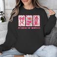 Retro Coquette Bow All Booked For Valentines Book Lover Cute Unisex Sweatshirt