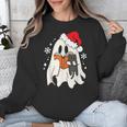Retro Ghost Reading Book With Cat Bookish Club Christmas Men Women Kids Unisex Sweatshirt
