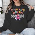 Retro Library Book Fair Queen School Reading Girls Women's Unisex Sweatshirt Retro Library Book Fair Queen School Reading Girls Women's Unisex Sweatshirt