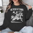 Retro We Read At Dawn Cowgirl Western Librarian Book Lover Unisex Sweatshirt Retro We Read At Dawn Cowgirl Western Librarian Book Lover Unisex Sweatshirt
