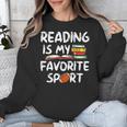 Retro Reading Is My Favorite Sport Football World Book Day Unisex Sweatshirt Retro Reading Is My Favorite Sport Football World Book Day Unisex Sweatshirt