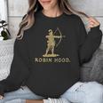 Robin Hood The Archer Book Cover Illustration In Gold Unisex Sweatshirt Robin Hood The Archer Book Cover Illustration In Gold Unisex Sweatshirt