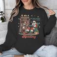 He Sees What You'Ve Been Reading Santa Christmas Bookish Unisex Sweatshirt