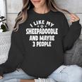 Sheepadoodle Fur Parent Sheeppoo Lover Dog Owner Introvert Unisex Sweatshirt