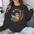 Sloth Reading a Book Lazy Sloth Bookworm Unisex Sweatshirt Sloth Reading a Book Lazy Sloth Bookworm Unisex Sweatshirt