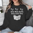 Snow Many Books Snow Little Time Reading Christmas Book Club Unisex Sweatshirt Snow Many Books Snow Little Time Reading Christmas Book Club Unisex Sweatshirt