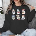 Snowman Reading Book Santa Christmas Bookish Teacher Unisex Sweatshirt Snowman Reading Book Santa Christmas Bookish Teacher Unisex Sweatshirt