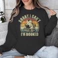 Sorry I Can't I'm Booked Reading For Cat Lover For Men Women Unisex Sweatshirt
