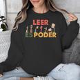 Spanish Reading Book Lover Teacher Maestra Leer Es Poder For Men Women Unisex Sweatshirt