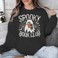 Spooky Book Club Cute Ghost Reading Book Halloween Costume Unisex Sweatshirt Spooky Book Club Cute Ghost Reading Book Halloween Costume Unisex Sweatshirt