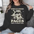 Spread Those Pages Like A Good Girl Shirt Smutty Spicy Book Unisex Sweatshirt