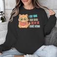 Stay Home Read Books Pet My Cat Regret Nothing Cats Book Unisex Sweatshirt