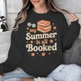 My Summer Is All Booked Book Lover Reading Vacation 2025 Unisex Sweatshirt