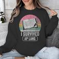 I Survived AP Lang Retro Book Graphic Unisex Sweatshirt I Survived AP Lang Retro Book Graphic Unisex Sweatshirt