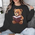 Teddy Bear Reading a Book Unisex Sweatshirt Teddy Bear Reading a Book Unisex Sweatshirt