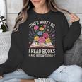 That’s What I Do I Read Books And I Know Things Floral Book Unisex Sweatshirt