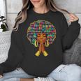 History Month Afro Women Book Lover Librarian Teacher Unisex Sweatshirt