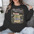 History Month Books Retro Black African Teacher Women Unisex Sweatshirt