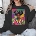 History Month Educated Black Women Girls Reading Book Unisex Sweatshirt