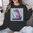 Trex Reading Book Dinosaur Unisex Sweatshirt Trex Reading Book Dinosaur Unisex Sweatshirt